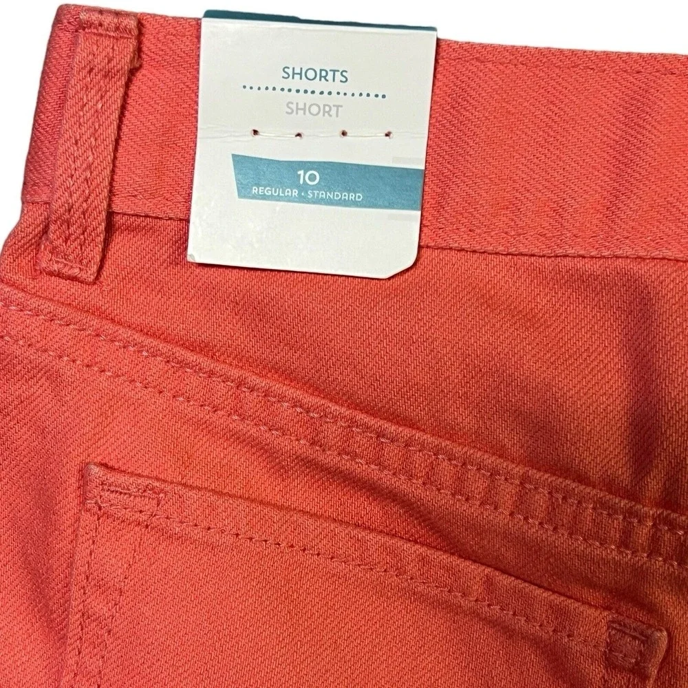 Old Navy Mini Short Girls 10 Regular‎ Coral  Lace Crochet Frayed Boho NEW Beachy
